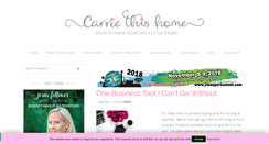 Desktop Screenshot of carriethishome.com
