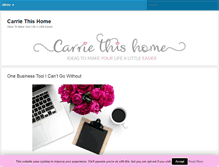 Tablet Screenshot of carriethishome.com